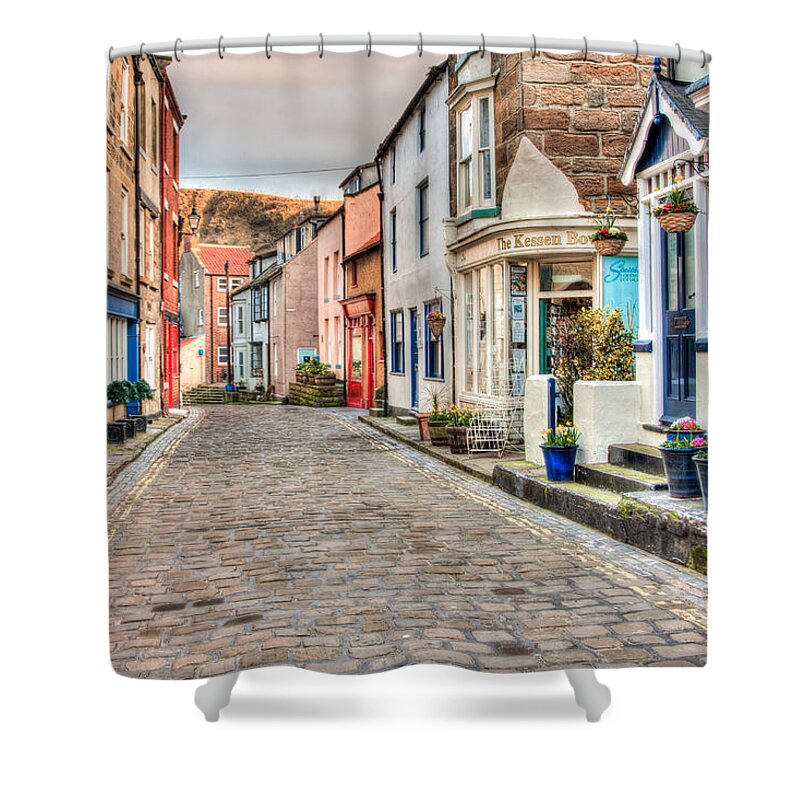 Architecture Shower Curtain featuring the photograph Cobbled Street by Sue Leonard