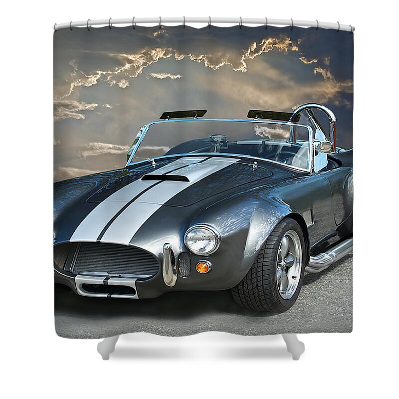 Auto Shower Curtain featuring the photograph Cobra in the Clouds by Dave Koontz