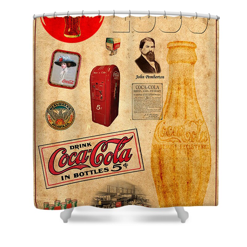 Coke Shower Curtain featuring the photograph Coca Cola by Andrew Fare