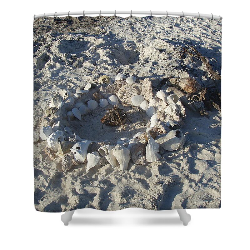 Coconut Shower Curtain featuring the photograph Coconut Campfire by Robert Nickologianis