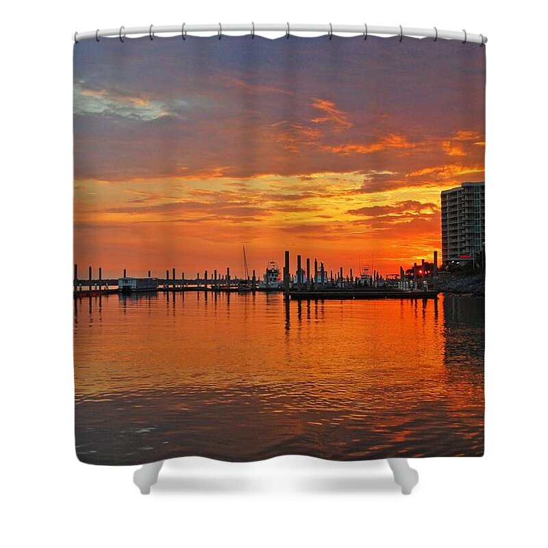 Alabama Shower Curtain featuring the digital art Colbalt Morning by Michael Thomas