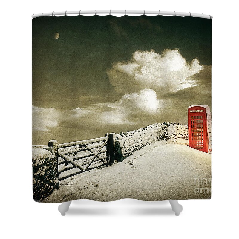 Great Britain Shower Curtain featuring the photograph Cold Call by Edmund Nagele FRPS