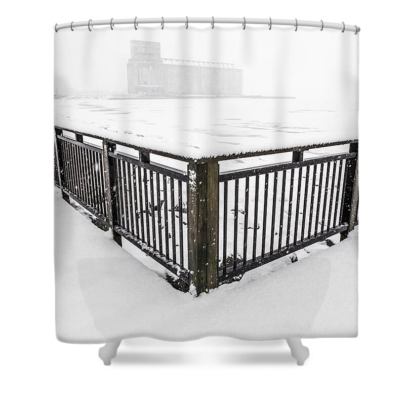City Traffic Urban Shower Curtain featuring the photograph Cold Old Grain by John Angelo Lattanzio