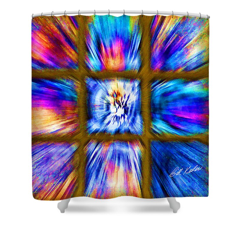 Bill Kesler Photography Shower Curtain featuring the photograph Color Burst - Horizontal Layout by Bill Kesler