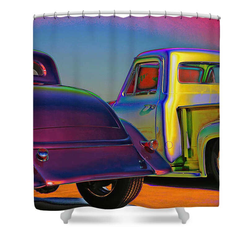Hot Rods Shower Curtain featuring the photograph Color Me A Hot Rod by Christopher McKenzie