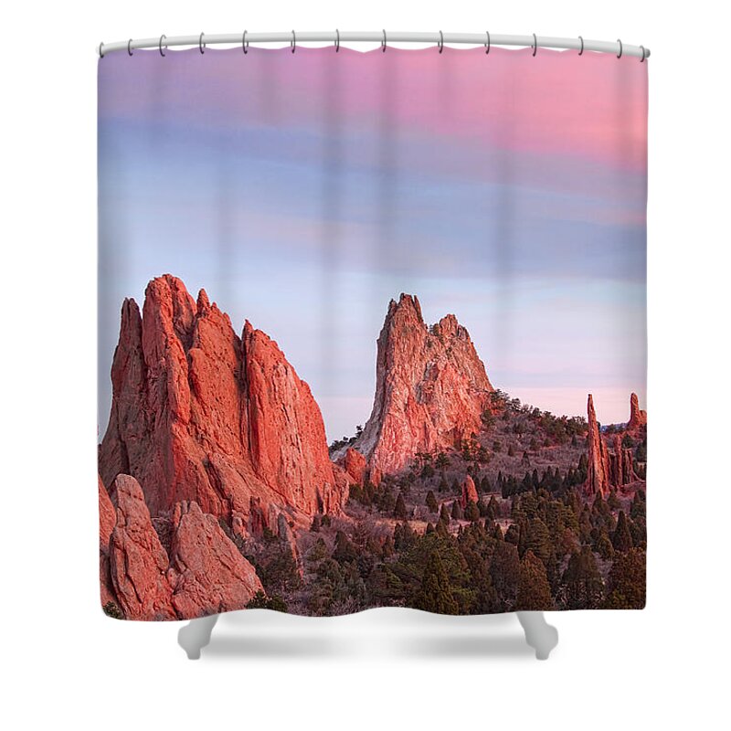 Garden Of The Gods Shower Curtain featuring the photograph Colorado Garden of the Gods by James BO Insogna