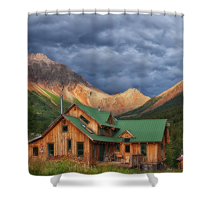 Colorado Shower Curtain featuring the photograph Colorado Mountain Home by Darren White