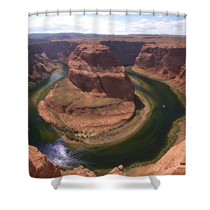 Toughness Shower Curtain featuring the photograph Colorado River, Horseshoe Bend by John Elk