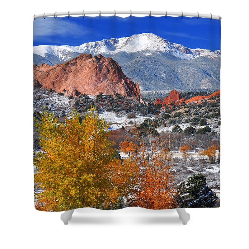 Pikes Peak Shower Curtain featuring the photograph Colorful Colorado by John Hoffman