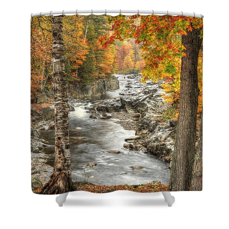 Photograph Shower Curtain featuring the photograph Colorful Creek by Richard Gehlbach