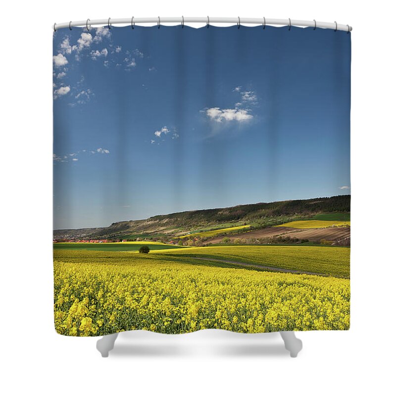 Scenics Shower Curtain featuring the photograph Colorful Landscape by Rainer Pfingst