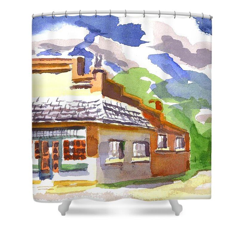 Colorful May Morning Shower Curtain featuring the painting Colorful May Morning by Kip DeVore