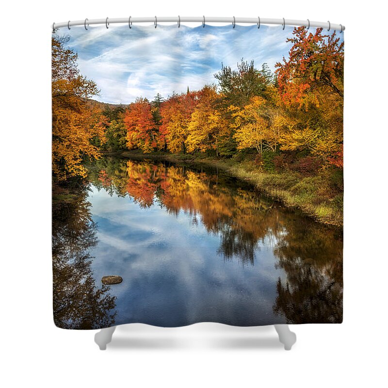 Mark Papke Shower Curtain featuring the photograph Colorful Reflection by Mark Papke