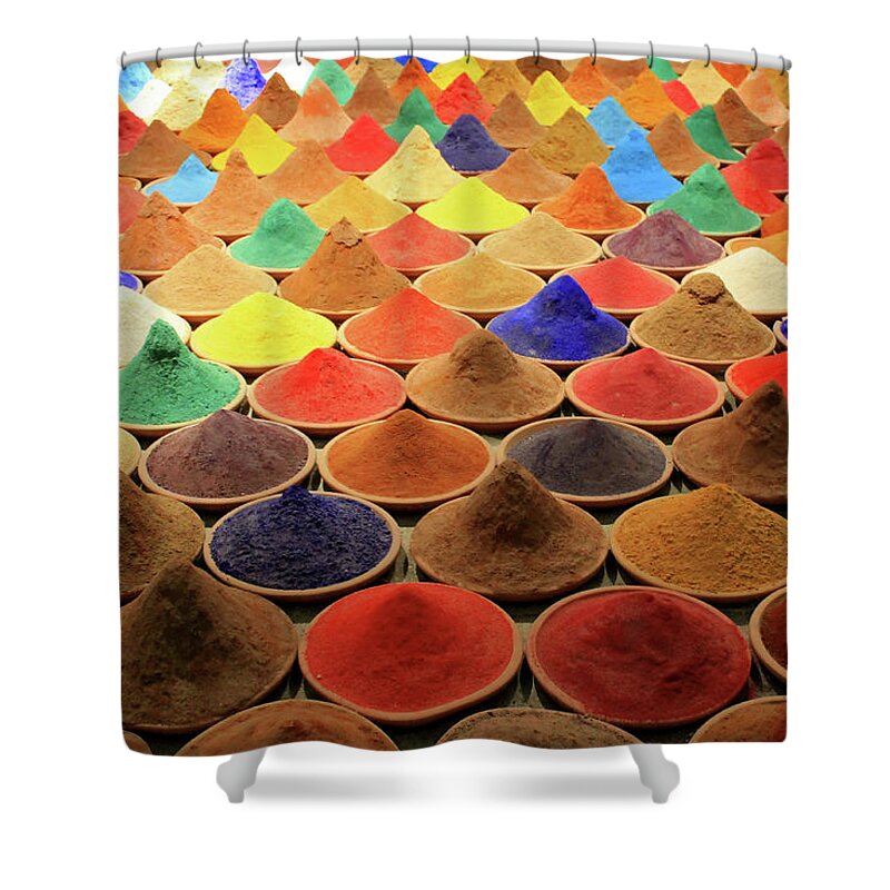 Heap Shower Curtain featuring the photograph Colors From India by Emya Photography