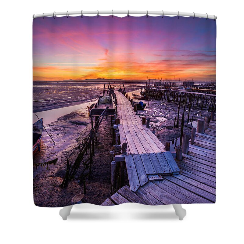 Landscape Shower Curtain featuring the photograph Colors of Carresquiera by Mark Rogers