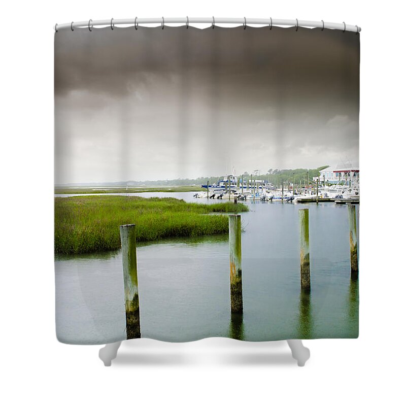 Parsonage Creek Shower Curtain featuring the photograph Colors of the Coast by Wild Fotos