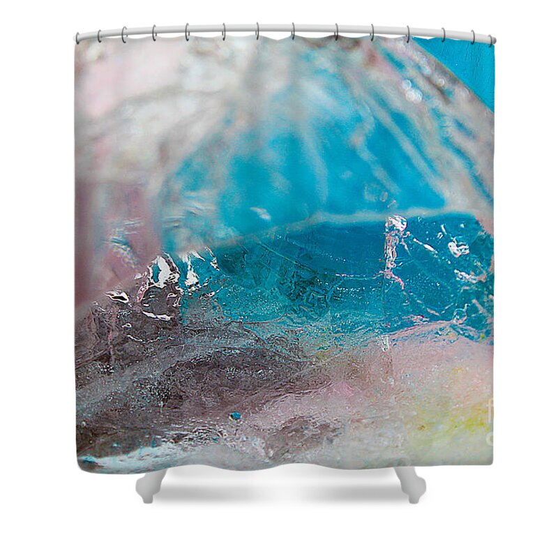 Cotton Candy Shower Curtain featuring the photograph Coloured Ice Creation Print #4 by Nina Silver