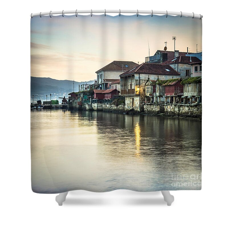 Galicia Shower Curtain featuring the photograph Combarro Pontevedra Galicia Spain by Pablo Avanzini