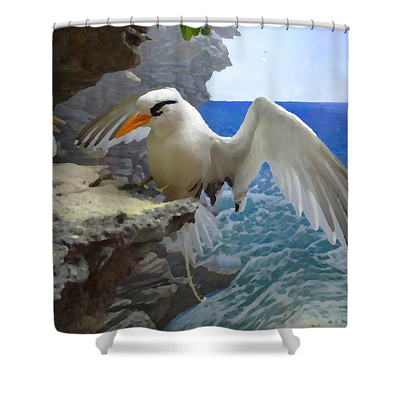 Bermuda Shower Curtain featuring the photograph Coming Home by Richard Reeve