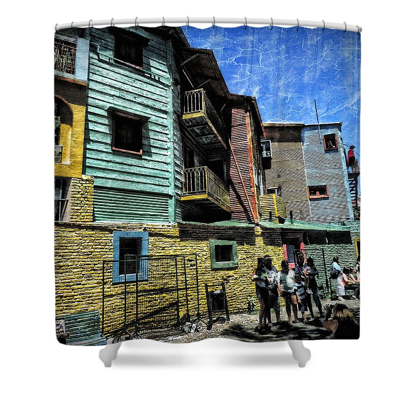 South America Shower Curtain featuring the photograph Community Home by Richard Gehlbach