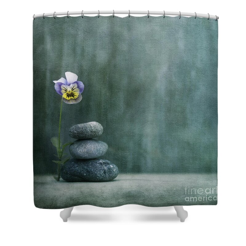 Balance Shower Curtain featuring the photograph Confidence by Priska Wettstein