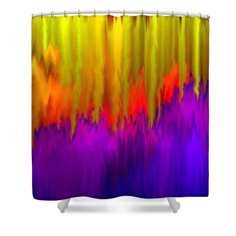 Consciousness Rising Shower Curtain featuring the mixed media Consciousness Rising by Carl Hunter