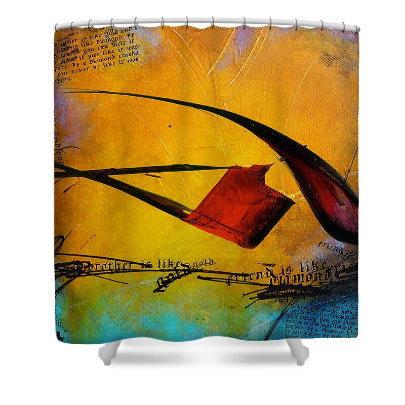 Hazrat Ali Shower Curtain featuring the painting Contemporary Islamic Art 59 by Corporate Art Task Force