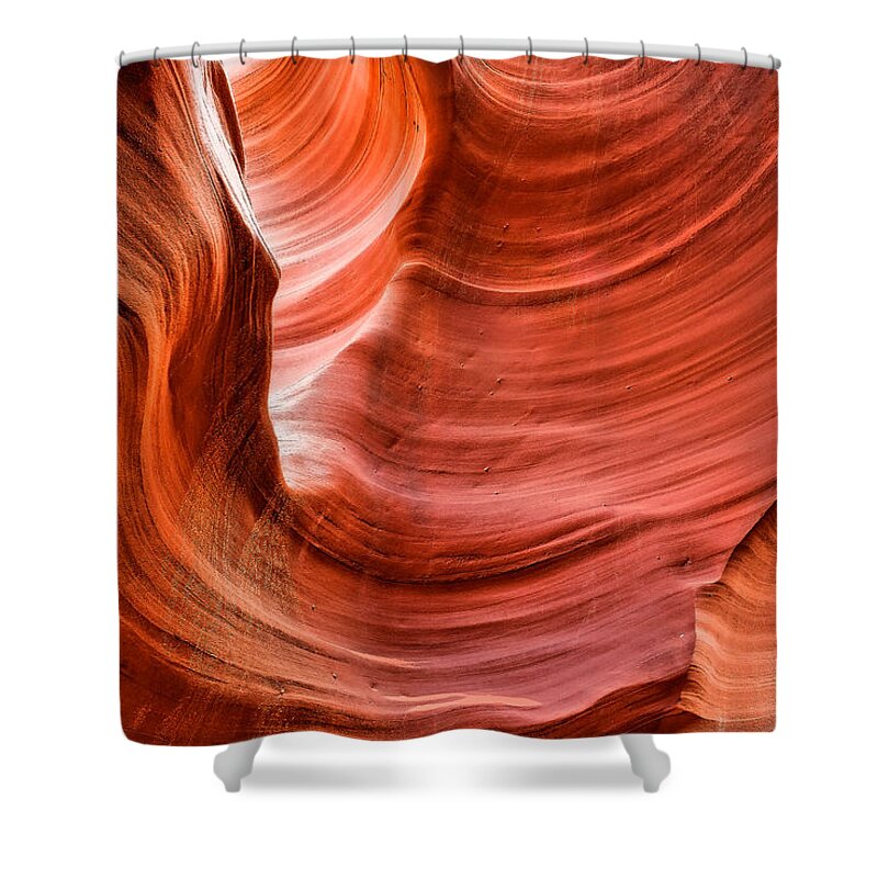 Ancient Shower Curtain featuring the photograph Contours of Stone by Gregory Ballos