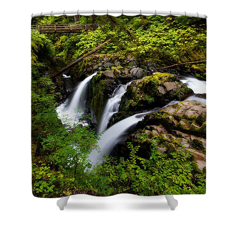 Nature Shower Curtain featuring the photograph Convergence by Chad Dutson