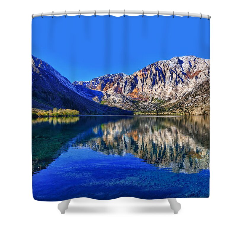 Lake Shower Curtain featuring the photograph Convict Lake Reflections by Beth Sargent