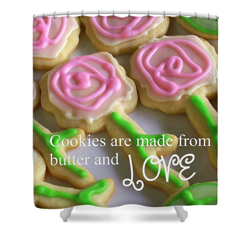 Cookies Shower Curtain featuring the photograph Cookie Love by Valerie Reeves