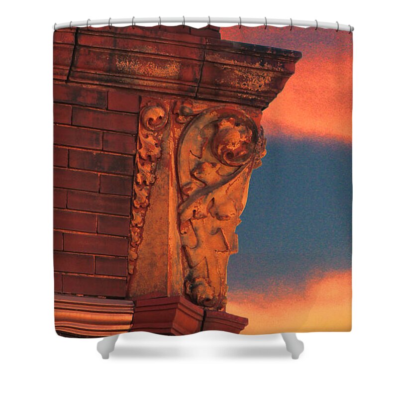 Sunset Shower Curtain featuring the photograph Corner Sunset by Sylvia Thornton