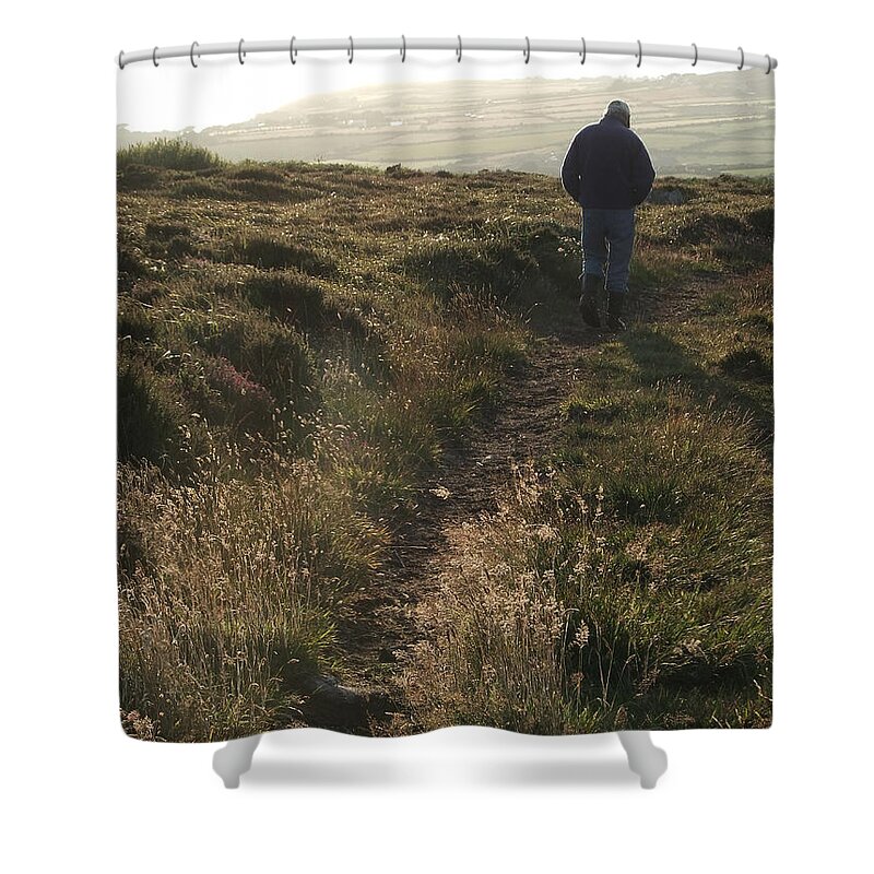 Calm Shower Curtain featuring the photograph Cornwall Rambler One by Coventry Wildeheart
