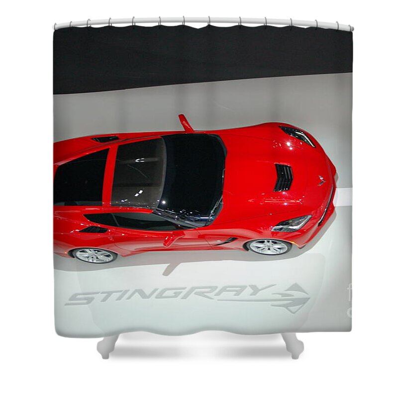 Chevrolet Shower Curtain featuring the photograph Corvette Stringray by Randy J Heath