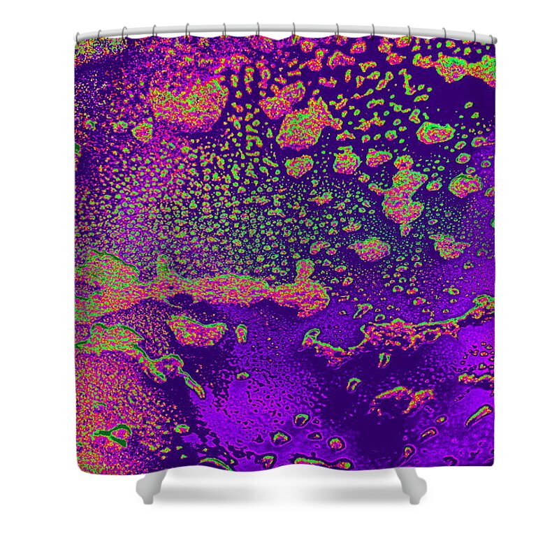Cosmic Shower Curtain featuring the photograph Cosmic Series 009 by Larry Ward