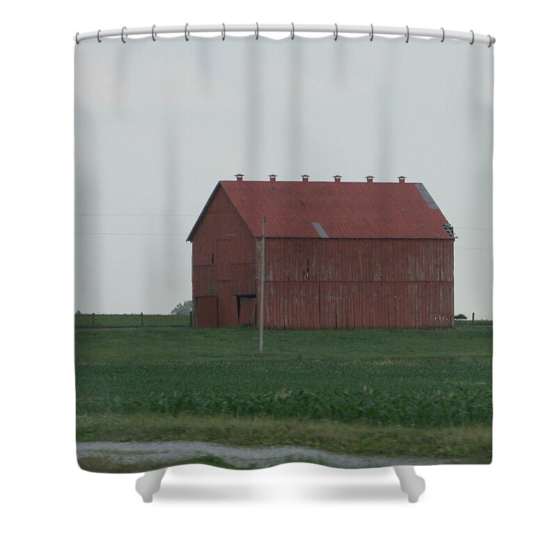 Barn Shower Curtain featuring the photograph Dilapidated Country Barn by Valerie Collins