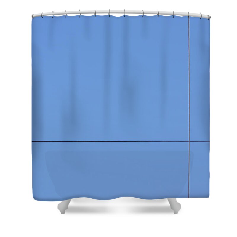 Richard Reeve Shower Curtain featuring the photograph Crossed Wires by Richard Reeve