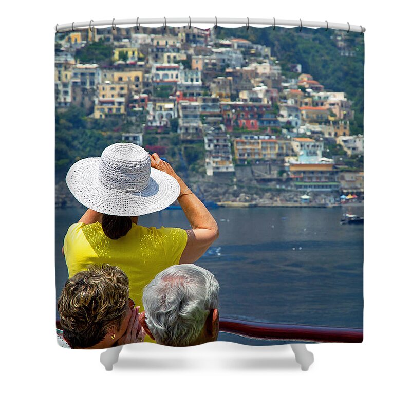 Sorrento Shower Curtain featuring the photograph Cruising the Amalfi Coast by Keith Armstrong
