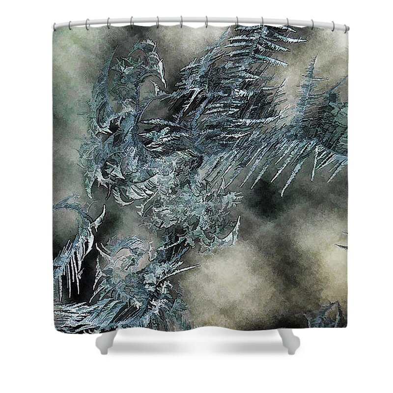 Crystal Heaven Shower Curtain featuring the digital art Crystal Heaven by Steven Richardson