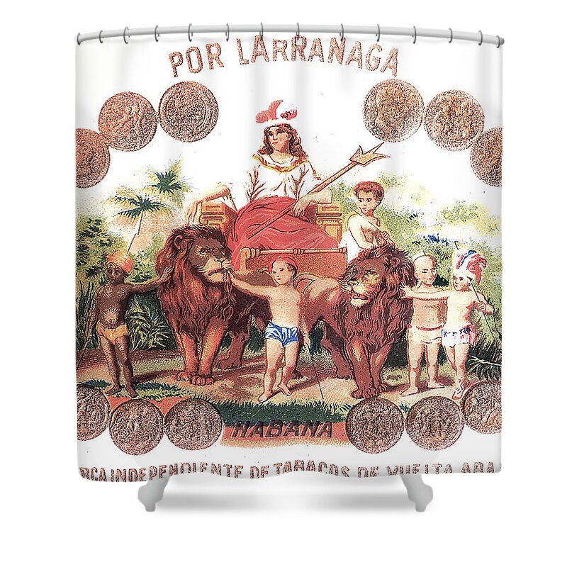 Cuban-cigars Shower Curtain featuring the photograph Cuban Por Larranaga Cigars Image Art by Jo Ann Tomaselli