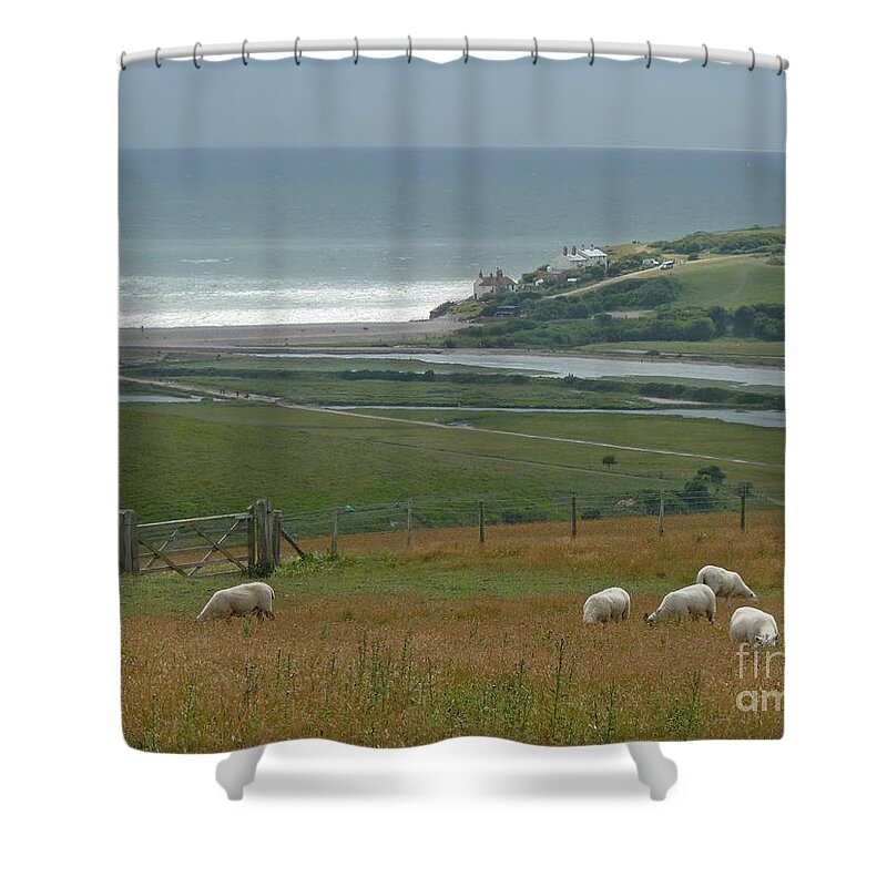 Cuckmere Haven Shower Curtain featuring the photograph Cuckmere Haven View - Sussex - England by Phil Banks