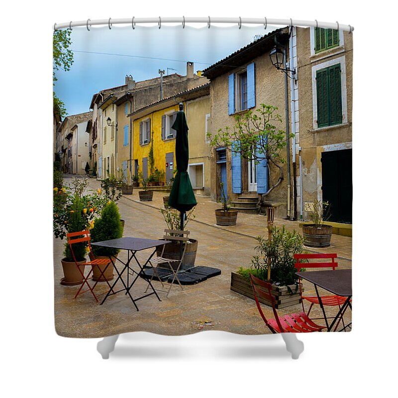 Cucuron Shower Curtain featuring the photograph Cucuron in Provence by Dany Lison