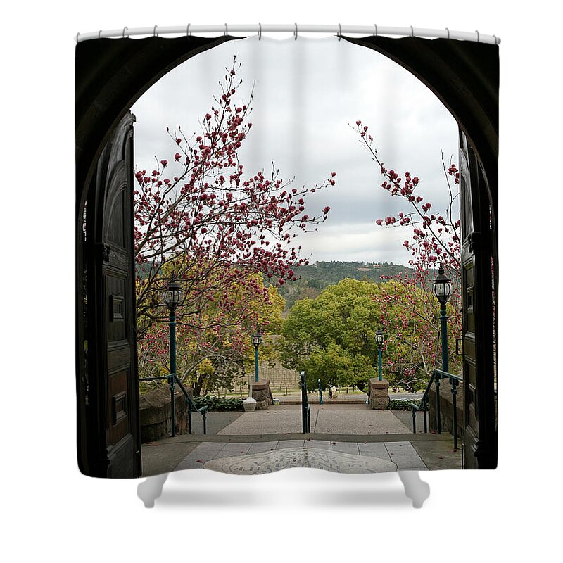 Culinary Institute Shower Curtain featuring the photograph Culinary Institute of America at Greystone by Carol Lynn Coronios