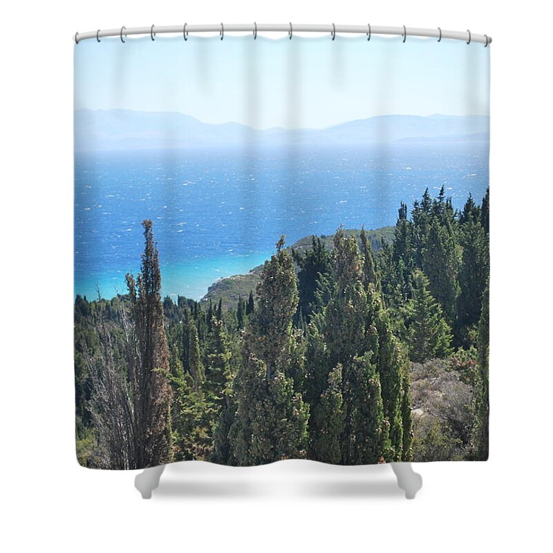  Shower Curtain featuring the photograph Cypress 2 by George Katechis