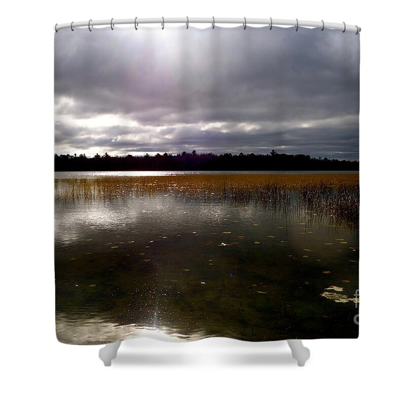 Dahler Lake Shower Curtain featuring the photograph Dahler Lake in Emily Minnesota by Jacqueline Athmann