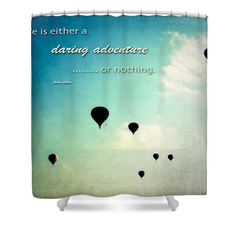 Events Shower Curtain featuring the photograph Daring Adventure Hot Air Balloons by Eleanor Abramson