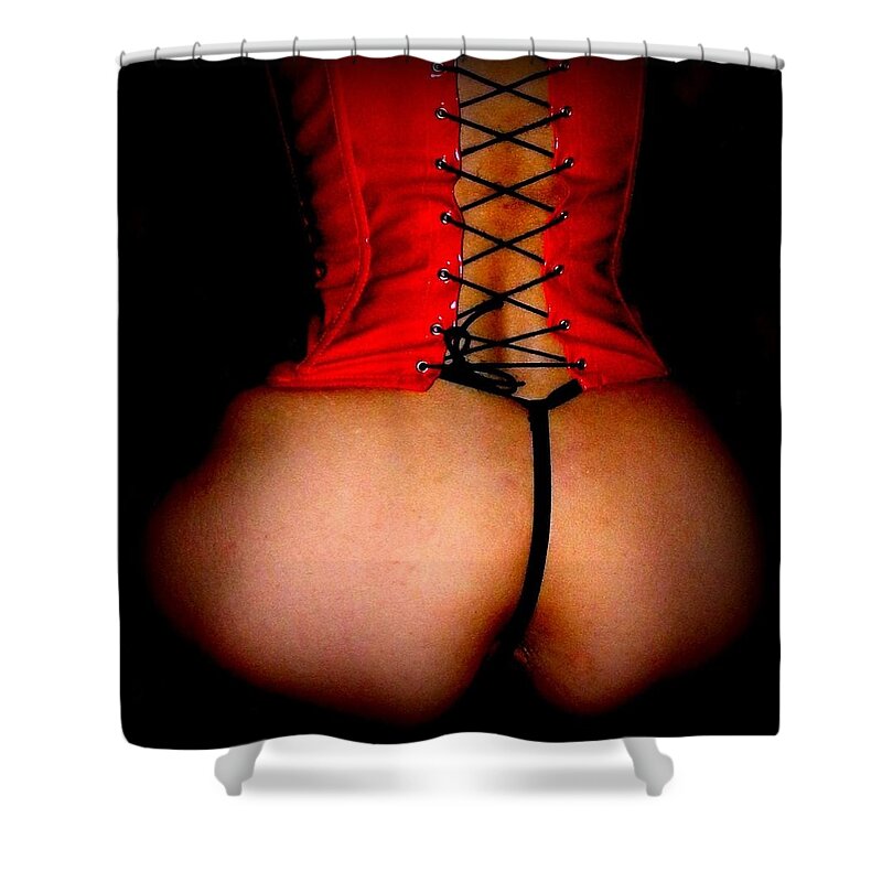 Hot Shower Curtain featuring the photograph Dark Pleasure by Guy Pettingell