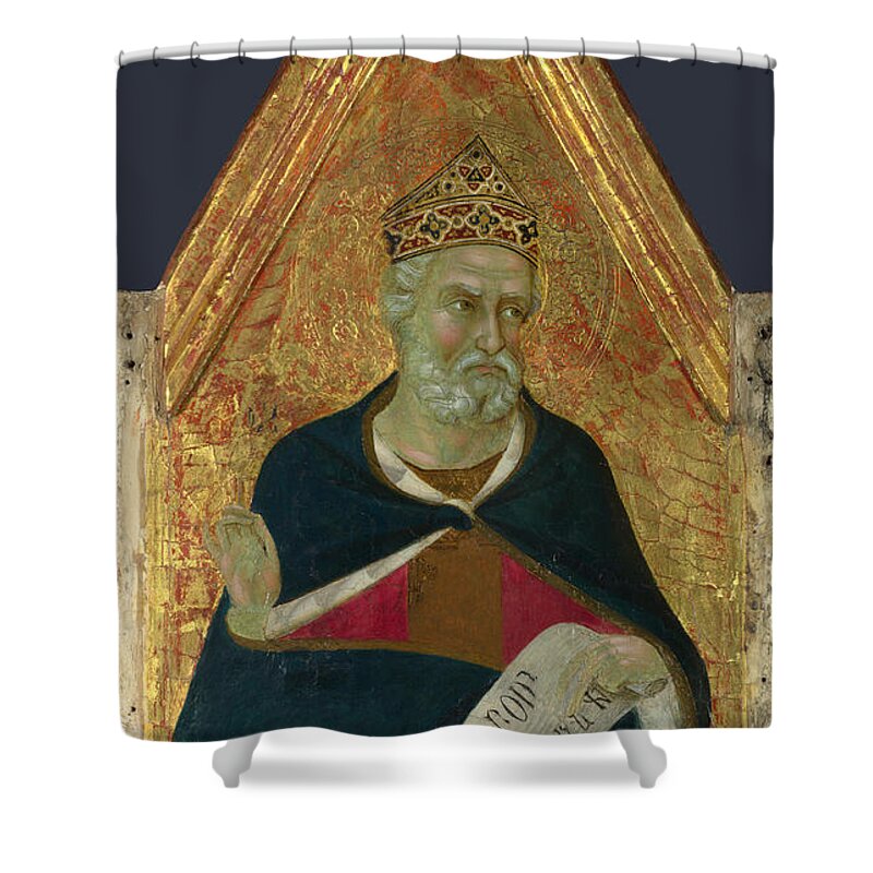 Ugolino Di Nerio Shower Curtain featuring the painting David by Ugolino di Nerio