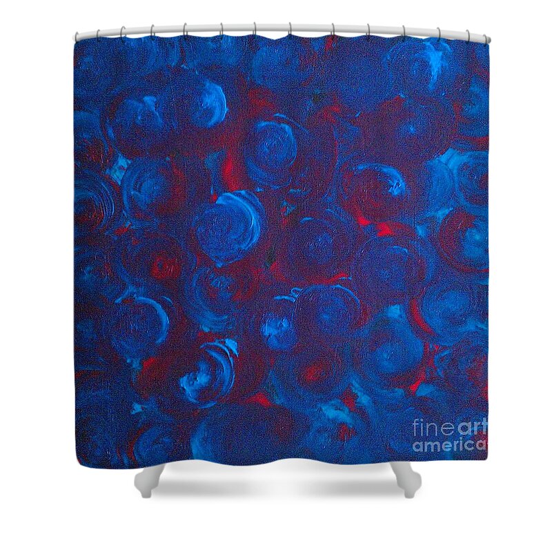 Deep Shower Curtain featuring the painting Deep by Jacqueline McReynolds