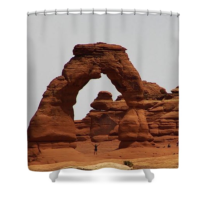 Nature Shower Curtain featuring the photograph Delicate Arch Bryce Canyon by Bruce Bley